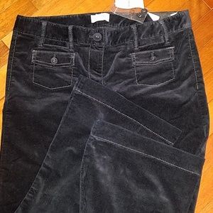 Loft Marisa Black Corduroy Trousers